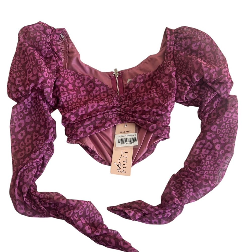 Oh Polly Pink Leopard Print Top